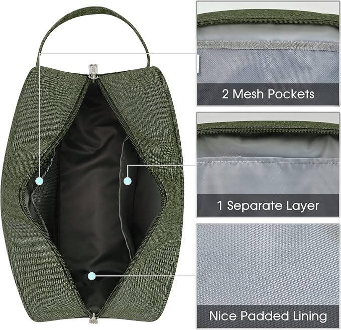 Narwey Travel Toiletry Bag for Women Traveling Dopp Kit Men Travel Bag for - Image 5