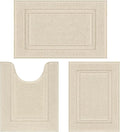 SHACOS Soft Fluffy Bathroom Rugs Set of 3 Pieces Bath Mats by SHACOS