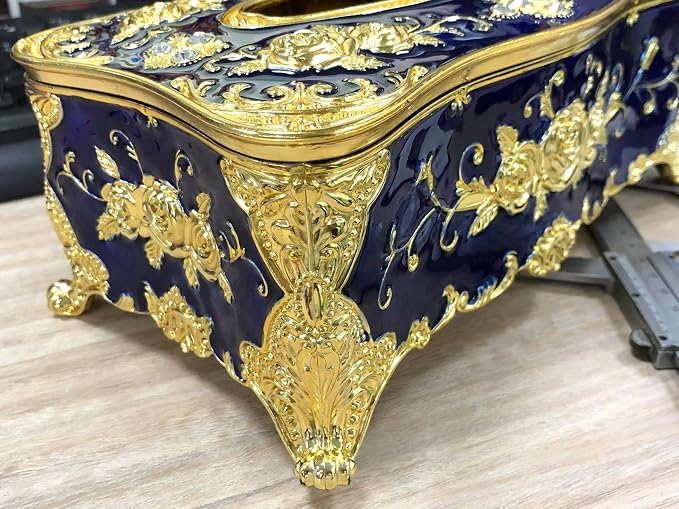 9.45"x5.43"x3.94" Luxurious Rose Tissue Box - Image 2