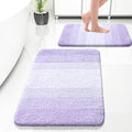 OLANLY Bathroom Rug Set 2 Piece, Soft Absorbent Microfiber Bath Rug Set by OLANLY