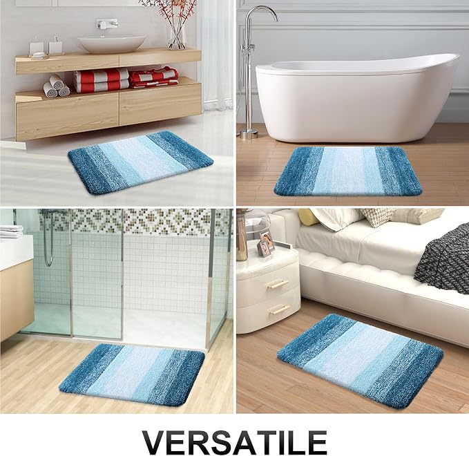 OLANLY Bathroom Rugs Sets 3 Piece, Soft Absorbent Microfiber Bath Mats and - Image 8