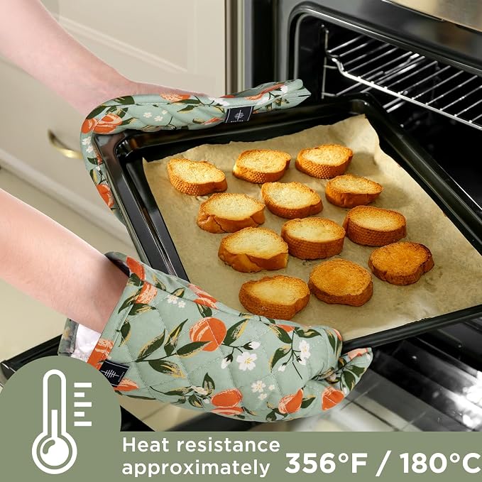 Oven Gloves Heat Resistant Potholder Set Oven Gloves - Image 3
