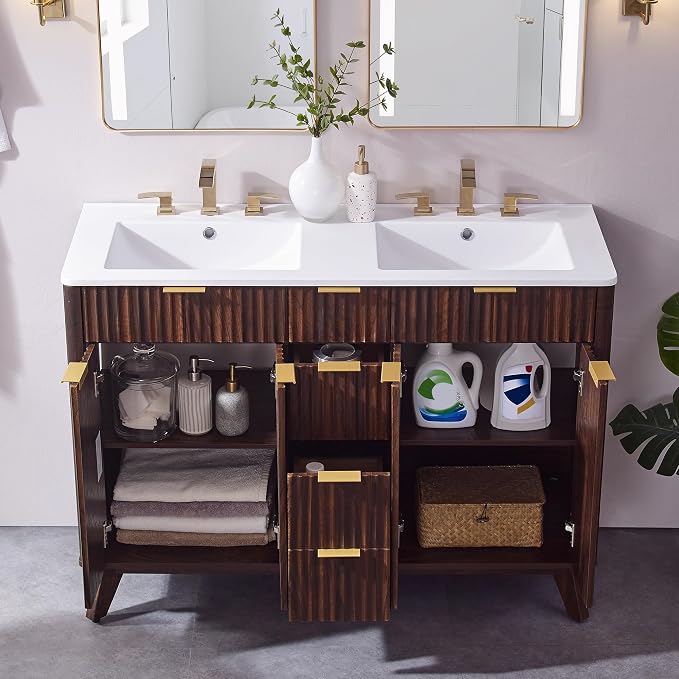 T4TREAM 48" Fluted Bathroom Vanity - Image 8