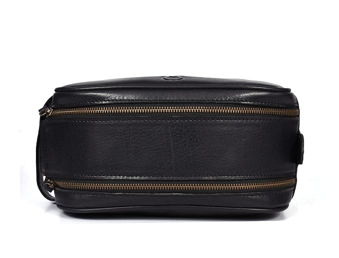10" Premium Leather Toiletry Travel Pouch - Image 9