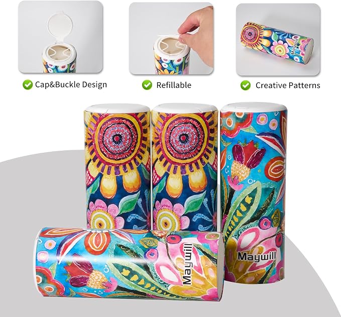 Car Tissues Holder with Facial Tissue, Car Tissue Box, Travel Tissues Cylinder - Image 3