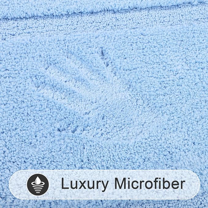 SHACOS Soft Fluffy Bathroom Runner Rugs Set of 3 Bath Mats - Image 9