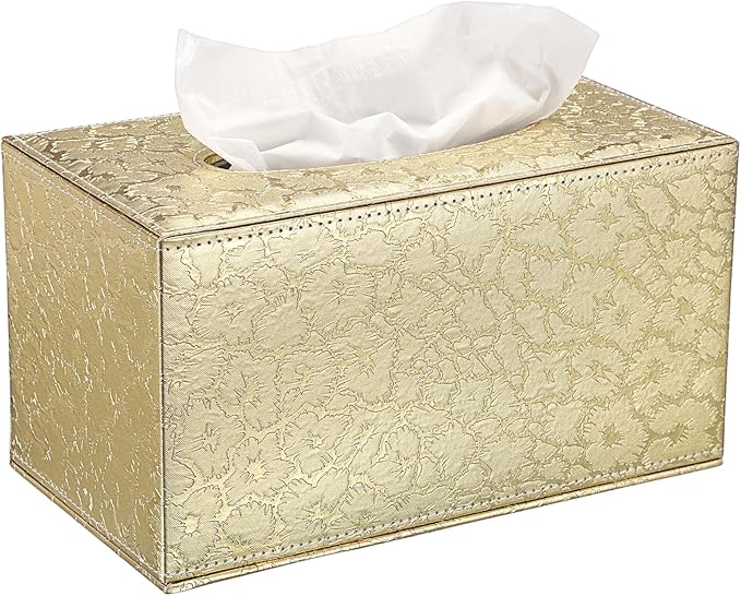 Sumnacon Tissue Box Cover Rectangle Leather Tissue Box by Sumnacon