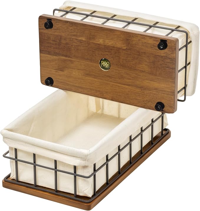 BAOBAB WORKSHOP Wooden Bathroom Basket Organizer & Storage, Toilet Paper Basket - Image 7