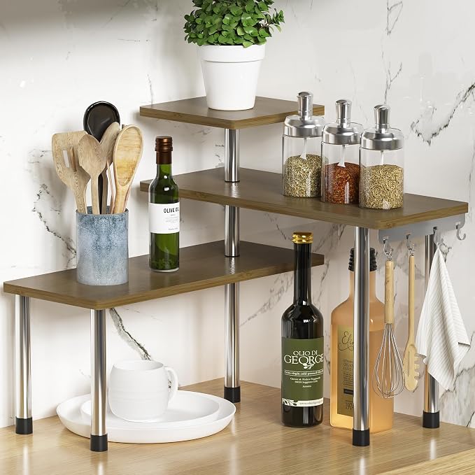 ZHWS Kitchen Corner Shelf Countertop Organizer by ZHWS