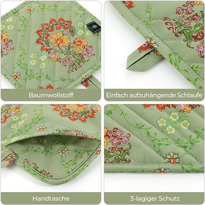 Pot Holders for Kitchen Heat Resistant Hot Pads for Countertops Oven Pot - Image 5