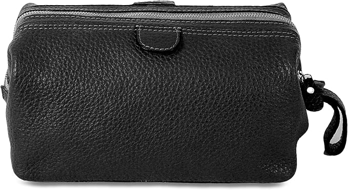 KomalC Premium Buffalo Leather Toiletry Bag - Image 3