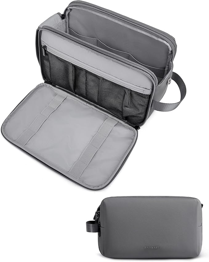 BAGSMART Toiletry Bag for Men, Travel Toiletry Organizer Dopp Kit by BAGSMART