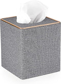 Sumnacon Square Linen Tissue Box Cover by Sumnacon