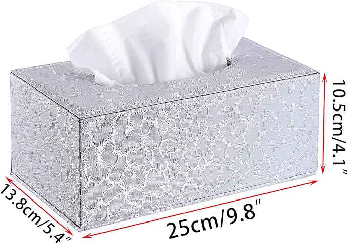 Sumnacon Rectangular Leather Tissue Box Cover - Image 3