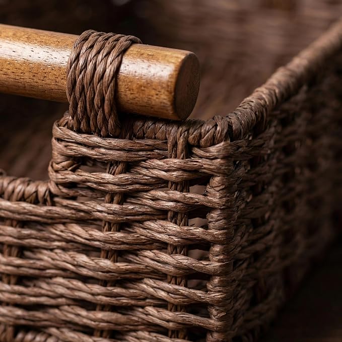 Back of Toilet Basket, Basket for Toilet Tank Top, Decorative Bathroom - Image 6