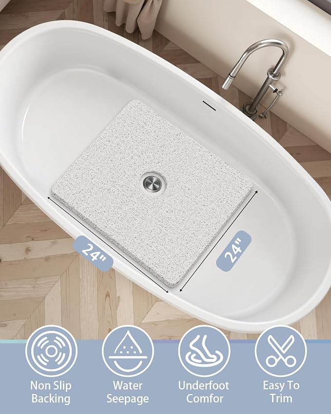 Mecko Square Non-Slip Shower Mats - Image 2