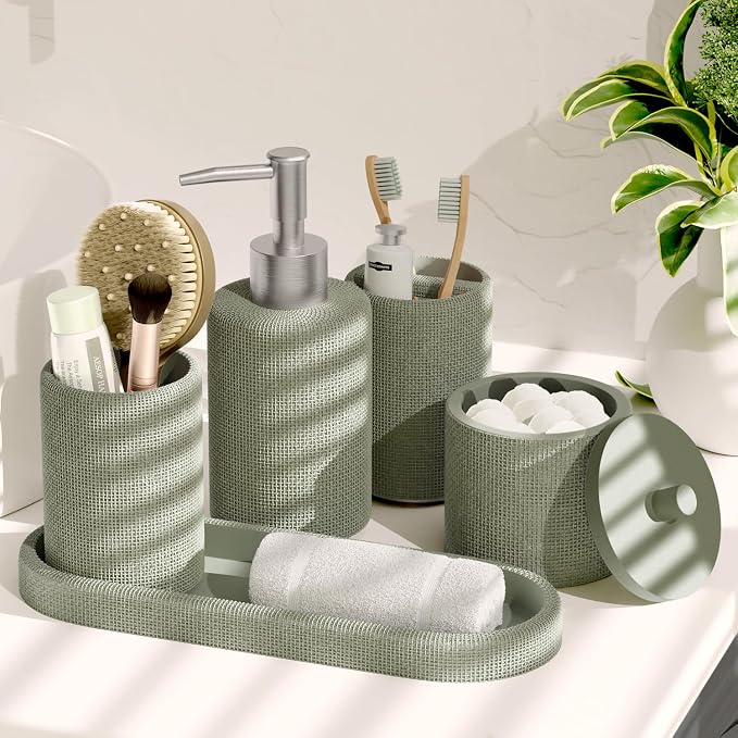 Clara Clark Sage Green Bathroom Set - Image 8