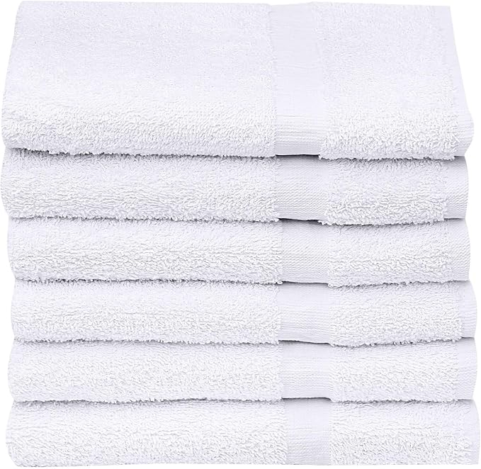 GOLD TEXTILES Bulk Pack 60 Pcs White Economy 15x25 Inches Basic Hand Towel - Image 6