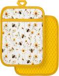 Slohif Silcone Daisy Bee Pot Holders by Slohif