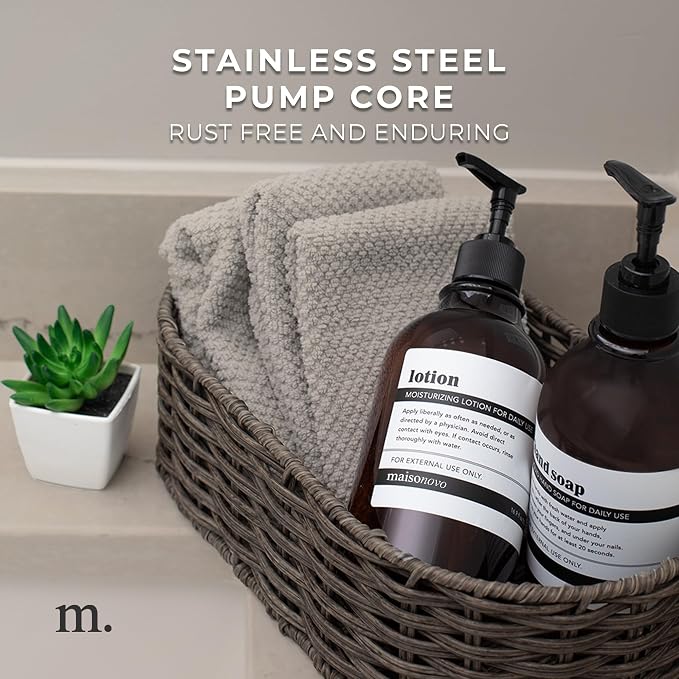 MaisoNovo Refillable Shampoo and Conditioner Bottles - Image 4