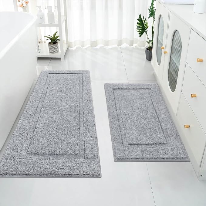 SHACOS Super Soft Bathroom Rugs Set of 2 Pieces by SHACOS