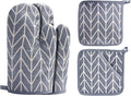 Oven Mitts and Potholders BBQ Gloves-Oven Mitts and Pot Holders Sets by Win+Change