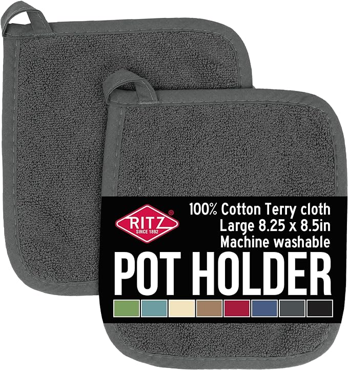RITZ Terry Potholder & Hot Pad: Unparalleled Heat Resistant, Durable 100% by Ritz+Foodservice