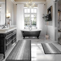 BSICPRO Bathroom Rugs and Mats Sets, 2 Piece Thick Absorbent Chenille Bath Mat by BSICPRO