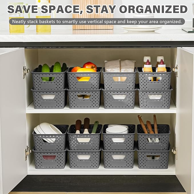 10 Pack Plastic Storage Bins - Image 5