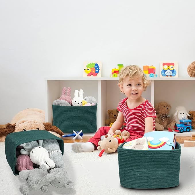 Cotton Rope storage Basket Bins15X10X9.3“ Basket - Image 5