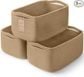 3-Pack Storage Baskets for Organizing | Woven Shelf Toy Basket | Rope Baskets by MaxuniTechLife