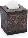 Sumnacon Square Leather Tissue Box Cover by Sumnacon