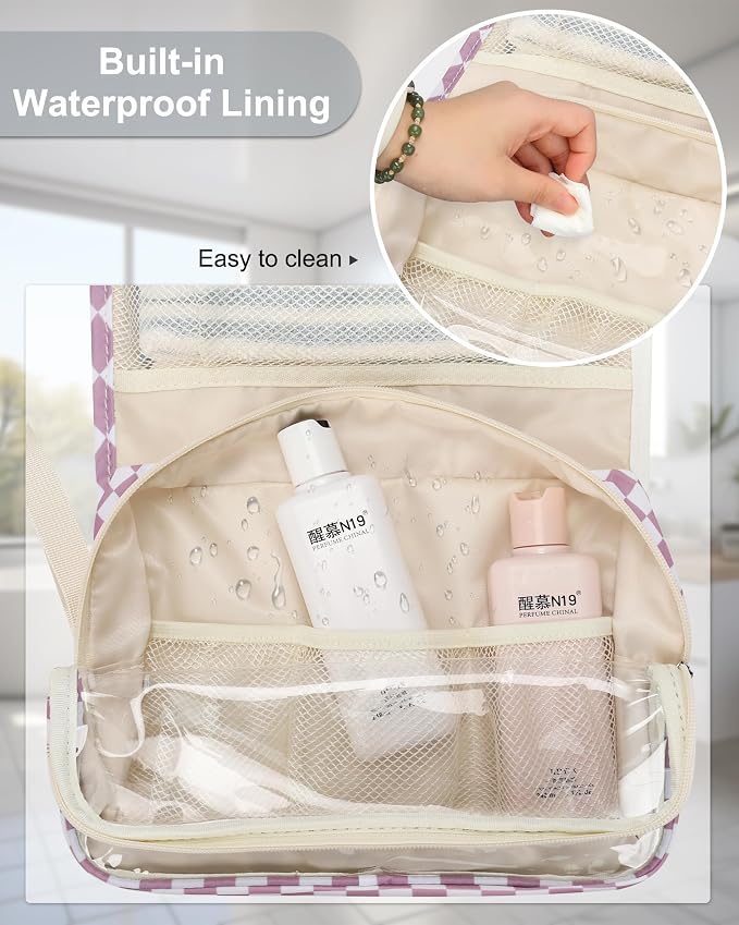 Relavel Hanging Toiletry Bag, Travel Toiletries Bag - Image 9