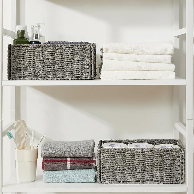 Vagusicc Wicker Storage Basket, Small Storage Baskets - Image 5