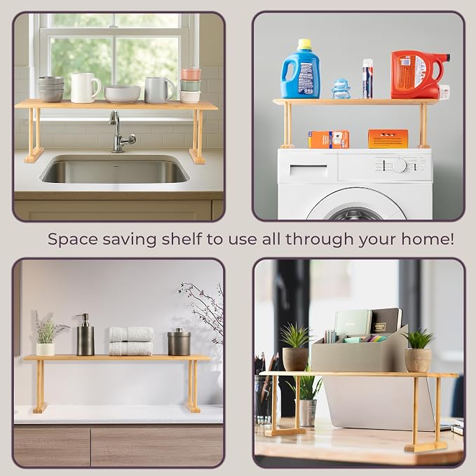 Bamboo Sink Shelf - Image 5