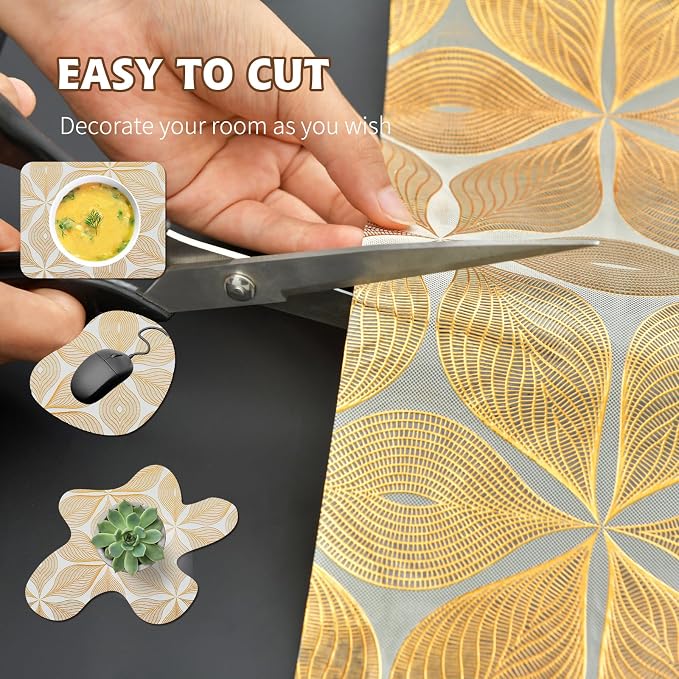 Drawer and Shelf Liner for Kitchen Cabinet, Non-Adhesive Waterproof Drawer - Image 7