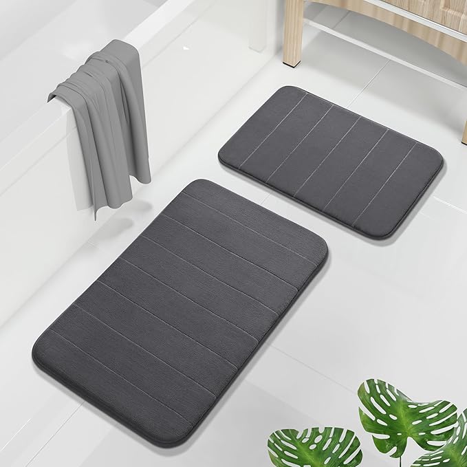 Yimobra Memory Foam Bathroom Rugs Sets 2 Piece by Yimobra