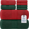 DAN RIVER 8 PC Decorative Luxury Bath Towels by DanRiver