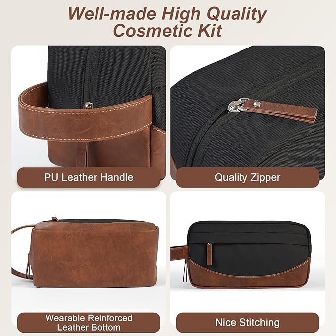 Travel Toiletry Bag for Men, Hanging Toiletry Organizer, Water Resistant - Image 2