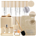Beige Bathroom Accessories Set by BetterbathroomwithXLHOME