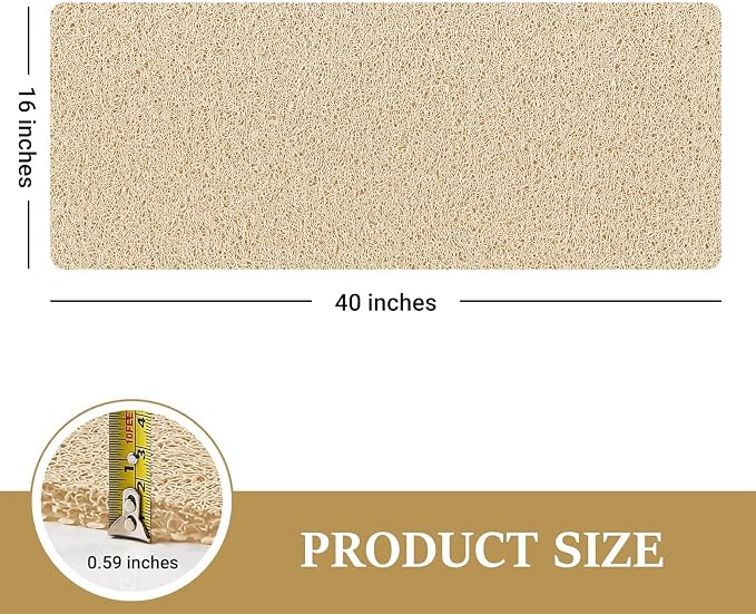 LuxStep Shower Mat Bathtub Mat, 40x16 inch, Non-Slip Bath Mat - Image 2