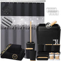 Black Bathroom Accessories by BetterbathroomwithXLHOME