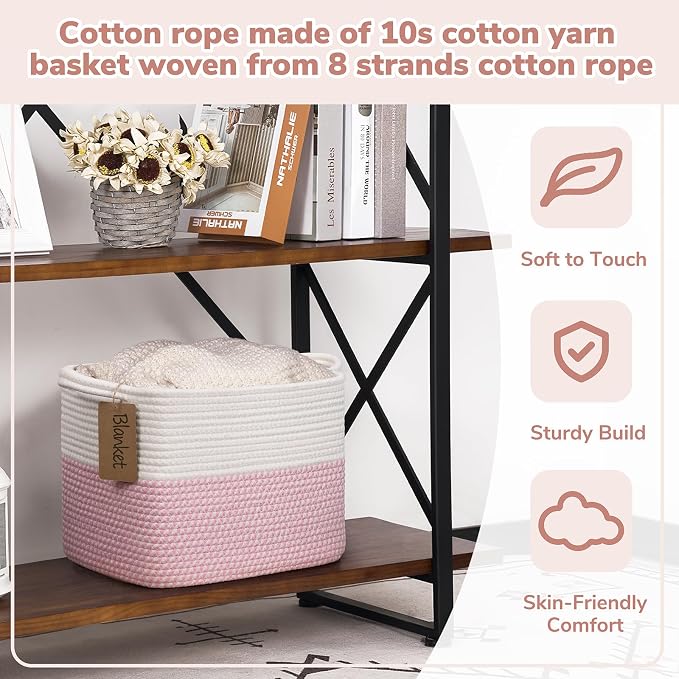 Goodpick Woven Storage Basket, Rope Gift Basket - Image 4