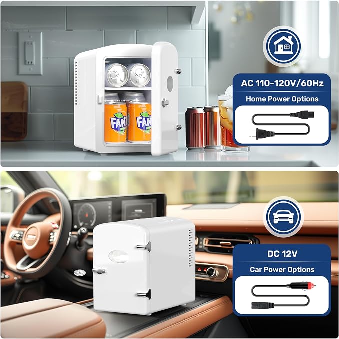 Simple Deluxe 6 Liter/9 Can Mini Fridge - Image 7