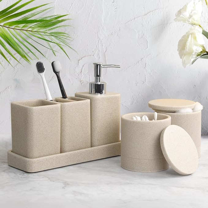 Bathroom Accessories Set, 6 Piece Bathroom Set - Image 2