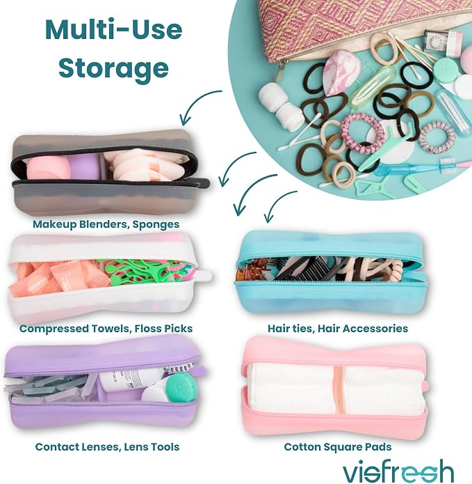 Cotton Pad Swab Travel Case – 2-in-1 Portable Waterproof Qtips Dispenser - Image 7