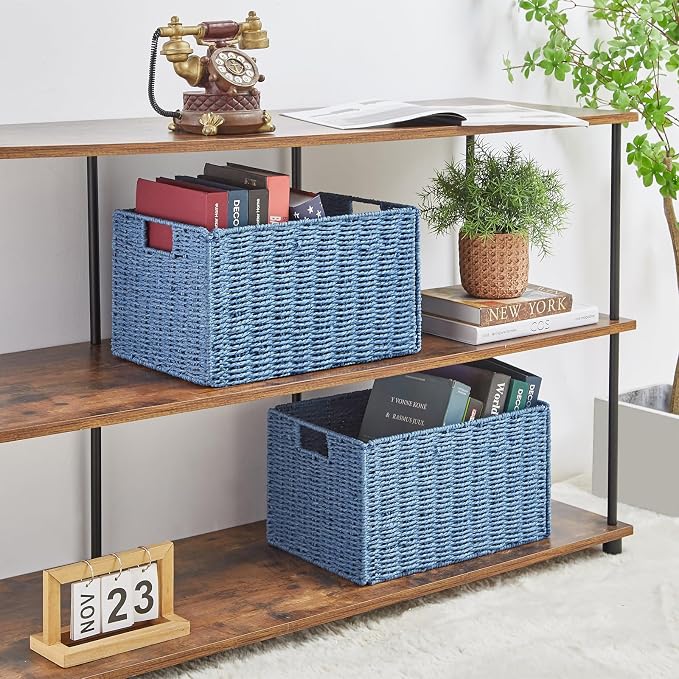 Vagusicc Wicker Storage Basket, Small Storage Baskets - Image 3