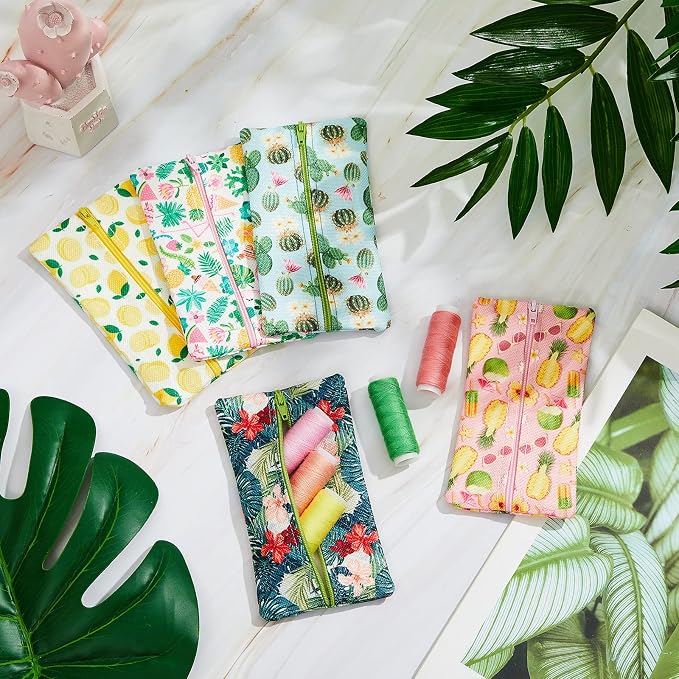 Sherr 5 Pieces Tissues Purse Pocket Tissue Holder Reusable Travel Tissue Pouch - Image 4