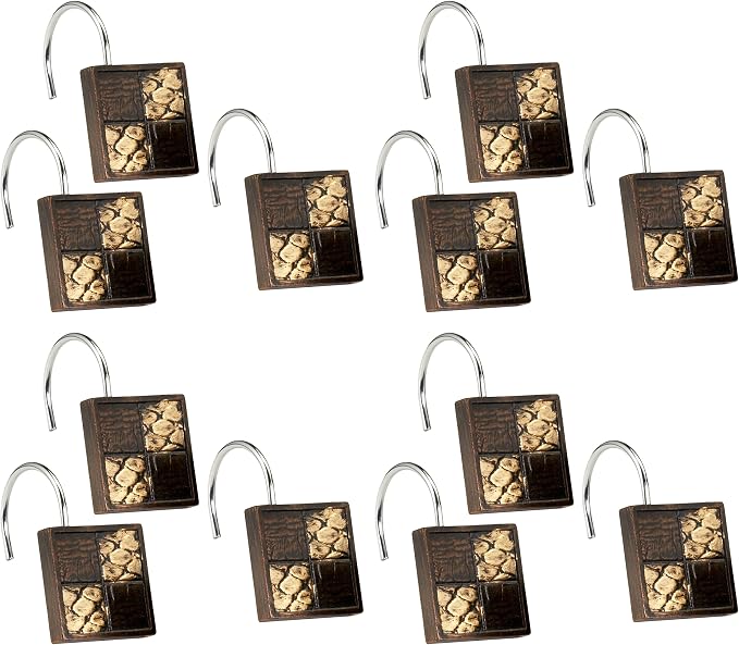 Zahari Home 13pc Zambia Animal Shower Curtain Set & Hooks - Image 3