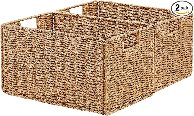 Vagusicc Wicker Storage Basket, Small Storage Baskets by Vagusicc